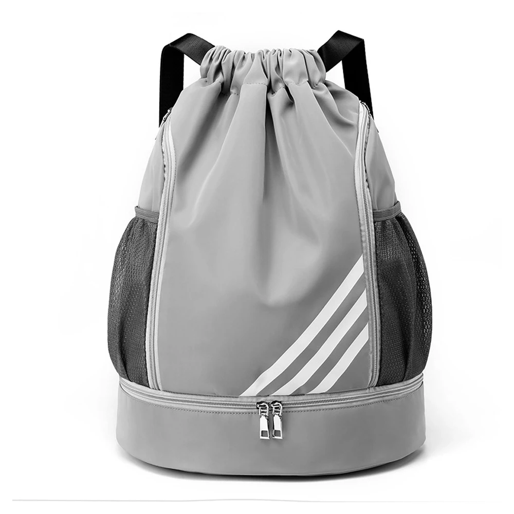 Outdoor  Balls Backpack Drawstring Bag Portable Ox Cloth Basketball Football Org - £83.30 GBP