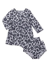 Wonder Nation Baby Girls Knit Play Dress W Diaper Cover 24 Months Animal... - €10,52 EUR