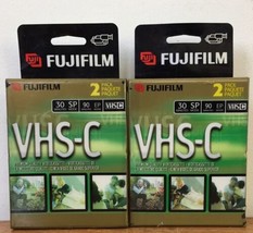 4 Pack New Sealed Fuji Fujifilm VHS-C Analog Video Tapes 30 min SP 90 mi... - £19.65 GBP