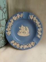 Vintage Wedgewood Blue Jasperware Ashtray Pegasus - $15.00