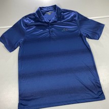 Greg Norman Polo Shirt Mens Large L Blue Golf Stretch Lightweight Performance B4 - £10.31 GBP