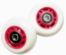 New Scooter Razor PowerWing FlashRider 360 Replacement Rear Wheels Red - $43.11
