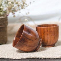 2022 New Small Traditional Handmade Natural Solid Wood Wine Cup Wooden Tea Drink - £6.28 GBP
