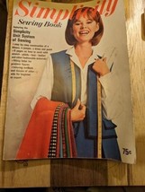 Simplicity Sewing Book  Vintage 1965 Illustrated  Intact  Good - $1.98