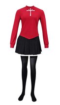 ZYHCOS US Size Adult Women&#39;s Red High Collar Long Sleeve Cosplay Costume Dress ( - £31.58 GBP