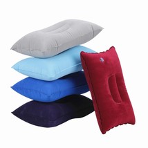 Portable Ultralight Inflatable PVC Nylon Air Pillow Camping Sleep Cushion    - £7.98 GBP