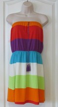 Derek Heart Strapless Colorblock Dress Grape Juice Women&#39;s Jr. Sz M NWT ... - $319.89 MXN