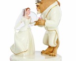 Lenox Disney Princess Belle&#39;s Wedding Cake Topper Figurine Beauty And Be... - £342.17 GBP