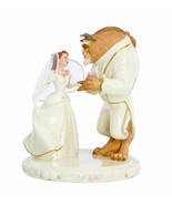 Lenox Disney Princess Belle&#39;s Wedding Cake Topper Figurine Beauty And Be... - £336.33 GBP