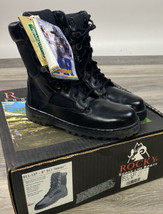 Rocky 911 Tactical Boots Mens Size 7. 5 M Black Leather Combat Police Fire EMS - $45.82