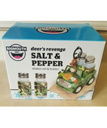 NEW IN BOX Big Mouth Deer&#39;s Revenge Salt &amp; Pepper &amp; Holder - £10.32 GBP