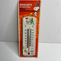 Vintage Peanuts Snoopy &amp; Friends Taylor 8&quot; Wall Thermometer No 5194 Wood... - $54.99