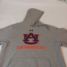 Under Armour Auburn Tigers Hoodie Men Large Gray Pullover Sweatshirt Size Large image 9