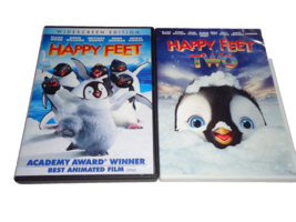 Happy Feet &amp; Happy Feet Two (DVD, 2007, Animated Kids Widescreen) New - $14.84