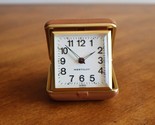 Vintage Westclox Travel Alarm Clock Wind-Up Brown Glow Dial &amp; #s Tested ... - $15.00