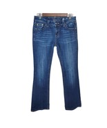 Miss Me Jeans 29&#39; Medium Bootcut Stretch Embroidered Whiskered Thick Stitch - £26.21 GBP