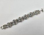 James Avery Lyrical Links Bracelet Solid Sterling Silver Retired 7&quot; leng... - $475.19