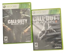 Call Of Duty Black Ops 1 &amp; 2 I &amp; Ii Combo Xbox 360 Vguc - £20.59 GBP
