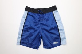 Vtg 90s Pepsi Co Mens Medium Spell Out Color Block Board Shorts Swim Trunks Blue - £25.84 GBP