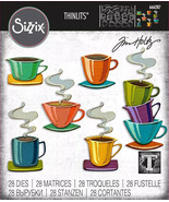 NIP Sizzix Thinlits Papercut Cafe 28pc #666287 NEW $24.99 Tim Holtz - $20.28 CAD