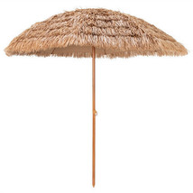 8 Feet Patio Thatched Tiki Umbrella Hawaiian Hula Beach Umbrella - Color... - $2,570.95 MXN