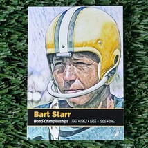 Bart Starr Art Card 1/100 RetroArt CHF ACEO Green Bay Packers Super Bowl - £5.54 GBP