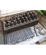 50 pieces! Antique 1/4&quot; Steel Letters Alphabet &amp; Number Stamp Sets - $134.99