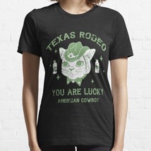 Texas Rodeo Women&#39;s Black Cotton T-Shirt - $20.99