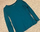 Gillian &amp; O'Malley Women's Blue Green Long Sleeve Sleep Shirt Size S - $12.86
