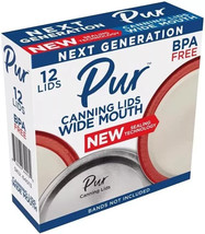 CASE OF 36 PACKAGES - PUR Wide Mouth Canning Lids (12 Pack Lids) - €30,70 EUR