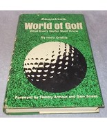Esquire&#39;s World of Golf  Non Fiction Outdoor Sporting Book HC DJ Herb Gr... - $186.52 MXN