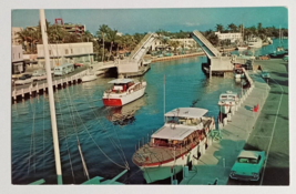 New River Draw Bridge Old Cars Ft Lauderdale Florida FL Pan Am Postcard c1960s - £4.79 GBP