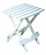 Adams Manufacturing 8500-48-3700 Plastic Quik-Fold Side Table, White - $570.17 MXN+