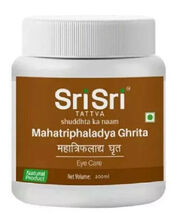 SRI SRI AYURVEDA MAHA TRIPHALA GHRITA 200ML FOR EYE CARE BEST QUALITY - $18.89