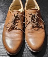 Ecco Hydromax Brown Leather Golf Shoes Perforated Oxford Lace Up Mens Sz... - €29,63 EUR
