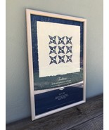  Vintage Framed Quilt Exhibition Poster 1988 , Signed by Artist Judy Sev... - $265.77 CAD
