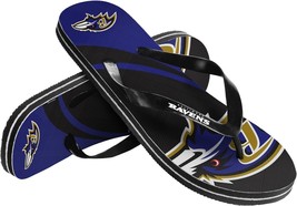 Forever Baltimore Ravens 2015 Logo Flip Flop Thong Sandal Womens Size Sm... - £7.95 GBP