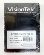 Vision Tek Ati Radeon X1650 Pro 256MB GDDR2 Sdram Pci Express x16 Graphics Card - £28.52 GBP