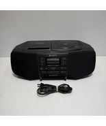 Sony CFD-S33 Boombox CD Tape Player Radio With Power Cord Tested Works N... - €34,22 EUR