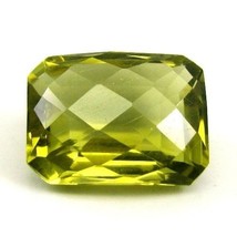 Certified 11.43Ct A+ Natural Lemon Quartz Fancy Faceted Gemstone - £30.25 GBP