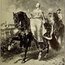 Empress Maria Theresa Victorian Print 1901 Woman History Ephemera Antiqu... - $19.99