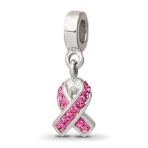 Silver Reflections Preciosa Crystal Awareness Dangle Bead QRS1862 - $36.57