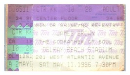 James Brown Concert Ticket Stub May 11 1996 Delray Beach Florida - £34.57 GBP