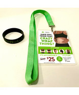 It Works Laminated Blitz Card On Green Glitter Lanyard LOGO Bracelet - £6.23 GBP