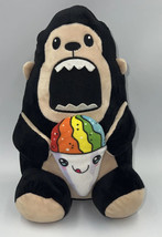 Peek-a-Boo Toys 10&quot; Snacks the Gorilla Monkey Snow Cone Ice Cream Stuffe... - £8.64 GBP
