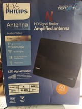 PHILIPS HD Elite Signal Finder Amplified Antenna 60 Mile Range (10ft Coax) - $365.07 MXN