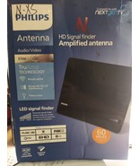 PHILIPS HD Elite Signal Finder Amplified Antenna 60 Mile Range (10ft Coax) - $362.17 MXN