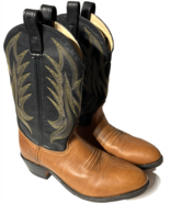 DOUBLE-H (HH)  Leather Western Cowboy Work Boots 1154 Size 10 D NICE ! - $202.12 CAD
