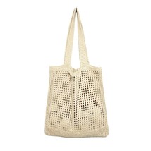 Fashion   Women&#39;s Bags Casual Female  Bags Simple Crochet Tote Bags Ladies Shopp - £45.54 GBP