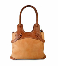 $750 SKAP Handbag Brown Leather ORGANIZER Shoulder Bag *PRIMO* - $329.00